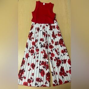 NWT girls rose floral outfit SHEIN size 8Y